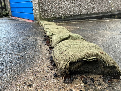 Sandbags quickly deteriorate and fall apart in floodwater